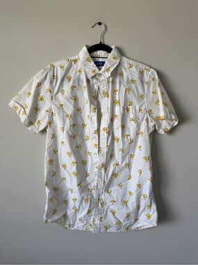 APT. 9 Button-Up Shirt with Banana Print